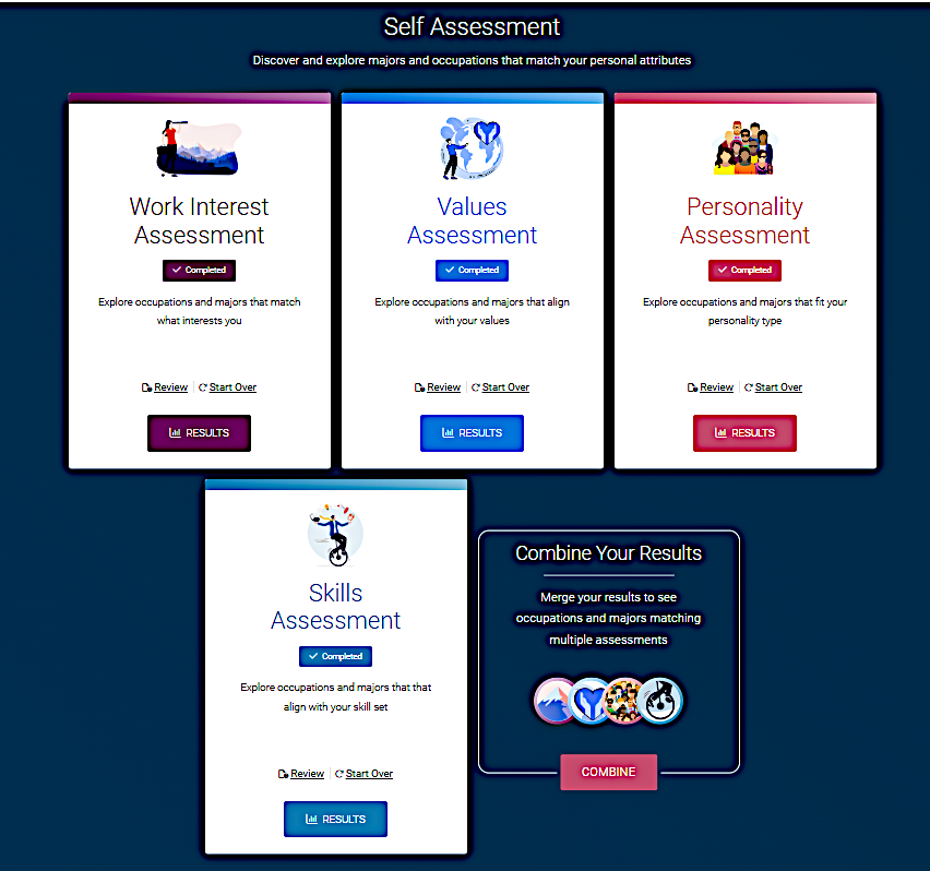 Explorecareers Assessments